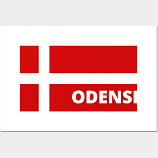 Odense City in Danish Flag Posters and Art